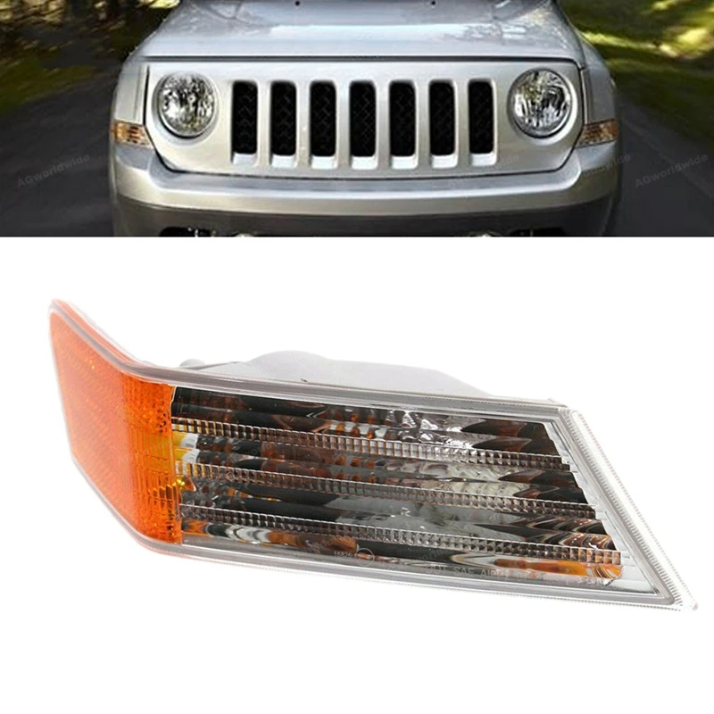 Yellow Для Jeep Патриот 2007- Левая сторона водителя или правая сторона или пара угловой свет без лампы - Цвет: Yellow