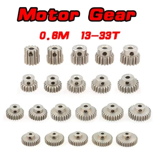 M0.6 3,175 мм 13T 15T 17T 18T 20T 22T 24T 28T 30T 33T 7075 алюминиевый сплав, металлическая шестерня, мотор для радиоуправляемой модели автомобиля 110