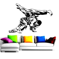 wand aufkleber judo sport vinyl wand aufkleber gym wand decor abnehmbare wasserdichte vinyl home schlafzimmer decoraion kuns
