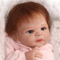 22full silicone lifelike naked reborn baby girl doll handmade newborn toy new interactive dolls fashion doll stuffed dolls