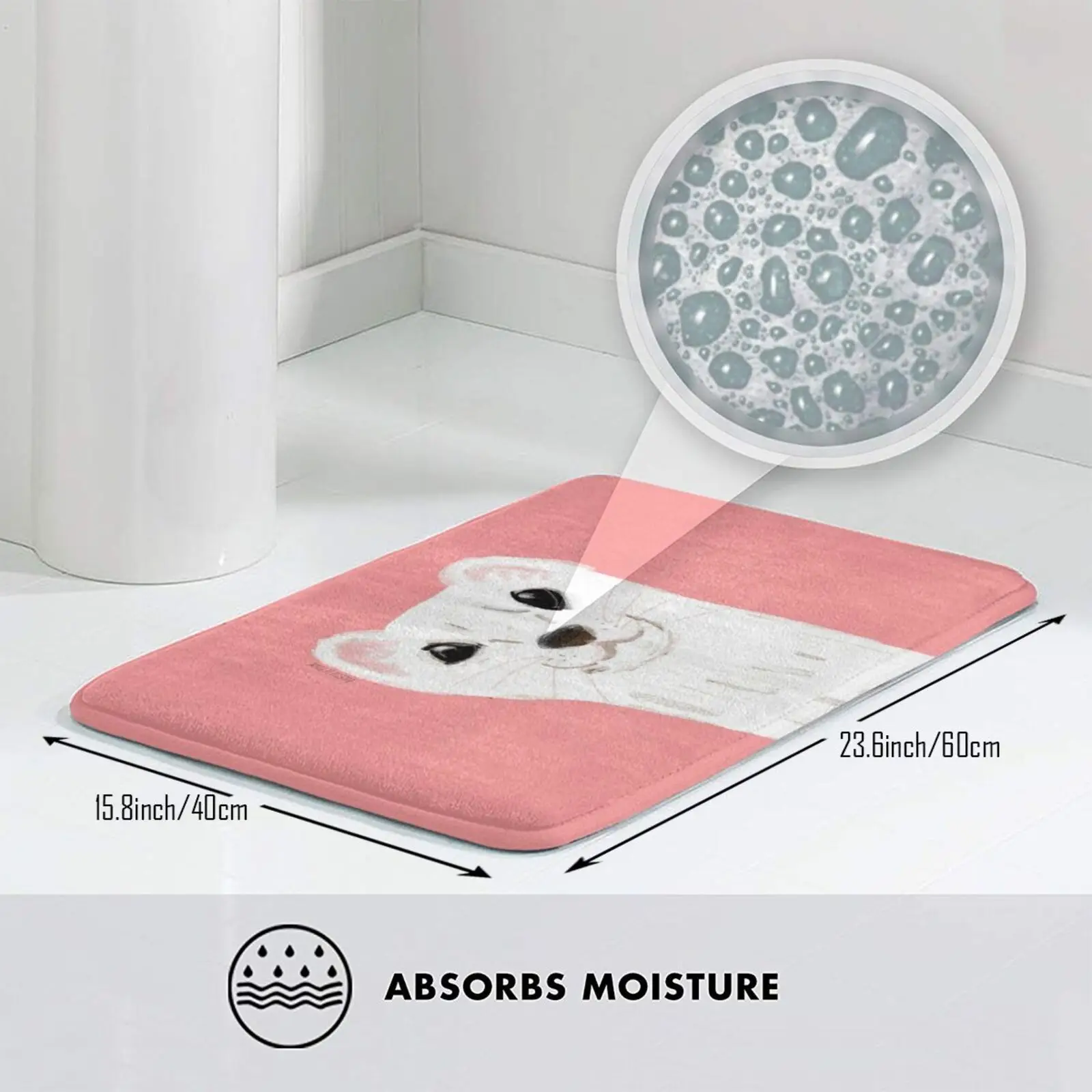 Озорная стойка (Mustela Erminea) Детали коврик Мягкий Нескользящий розовый Belettelepink Stoat