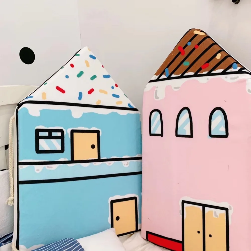 4 шт./компл. INS детская кроватка бампер Дома Декоративные Чехлы для подушек Поддержи Детские кроватки Постельное белье-бампер детское постельное белье подарка на празднование в честь будущего рождения ребенка