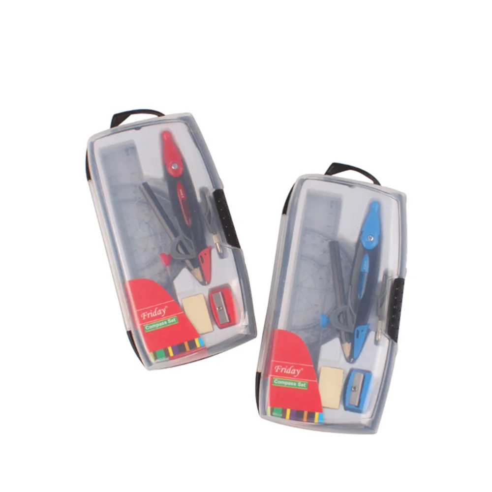 

1 Set Student Compasses Set Portable Teaching Tool Useful Drafting Supplies Students Stationery for Home School (Random Color)