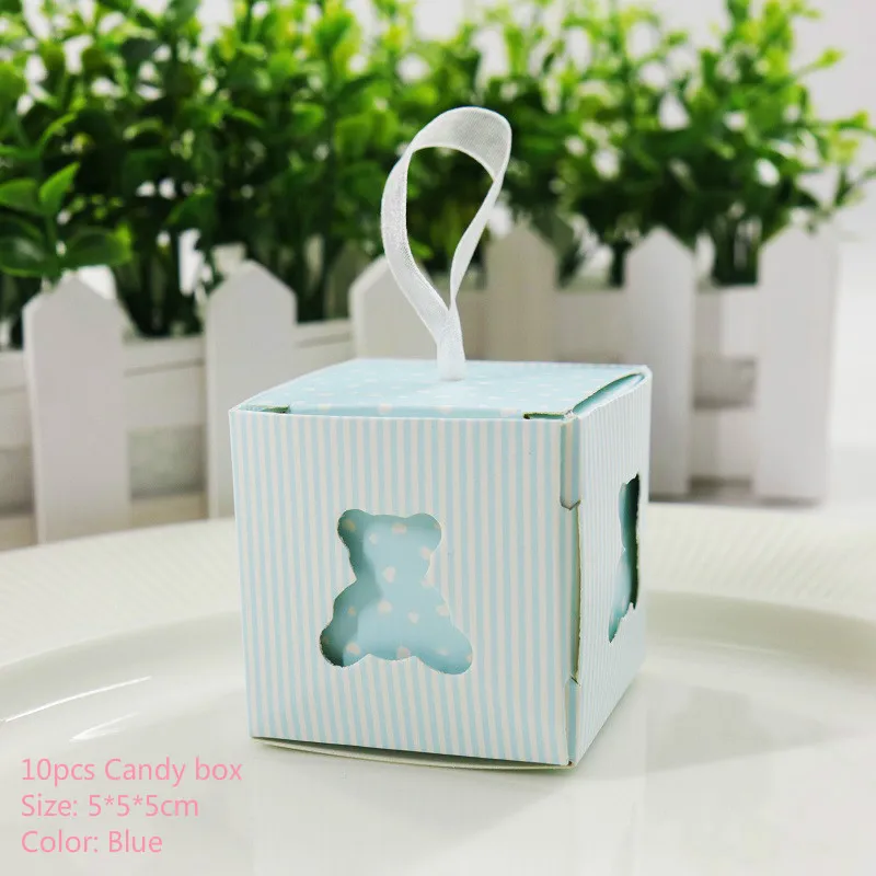 10 шт./лот коробки для конфет Baby Shower вечерние мультяшный мешок для подарков детские праздничные сувениры шоколадные конфеты мешок день рождения свадебное украшение - Цвет: 1