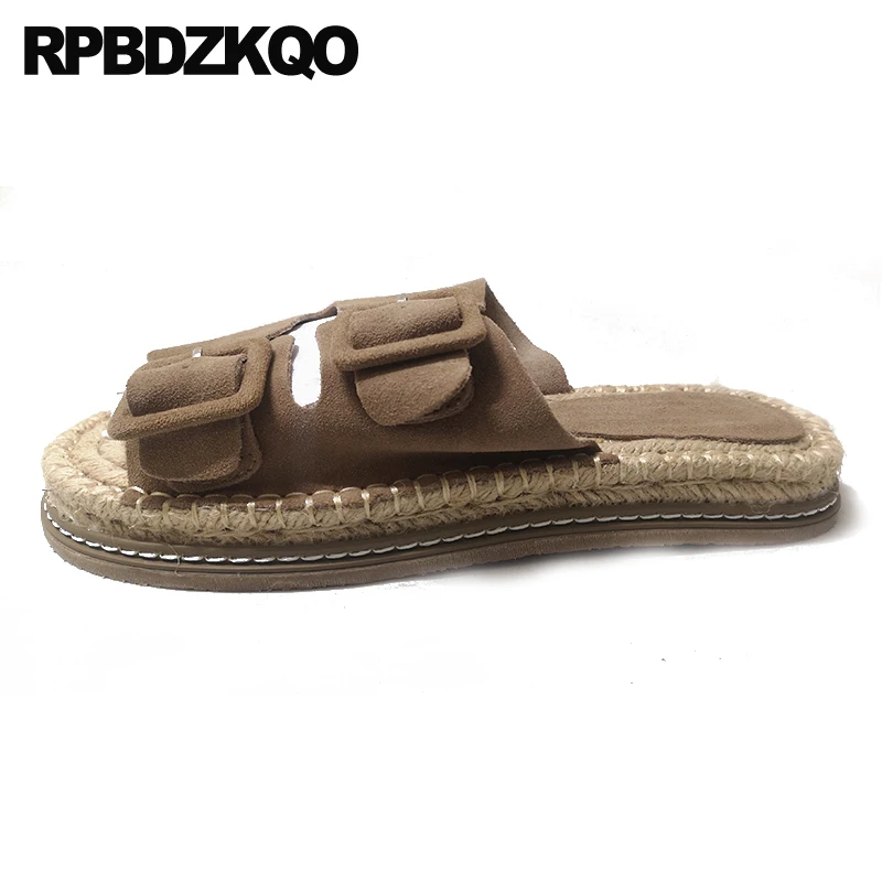 Большой размер высокое качество Flatforms платформе коричневый роскошная обувь