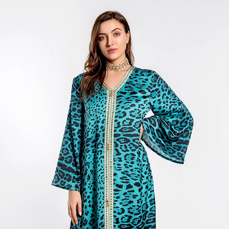 Длинное платье-макси Caftan Abaya в мусульманском стиле Дубай турецкий мусульманский
