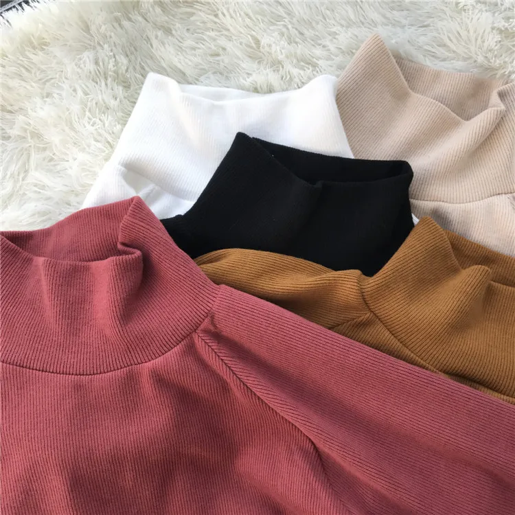 

autumn and winter new turtleneck sweater women Korean casual fashion loose all-match solid color long-sleeved sweater loose top