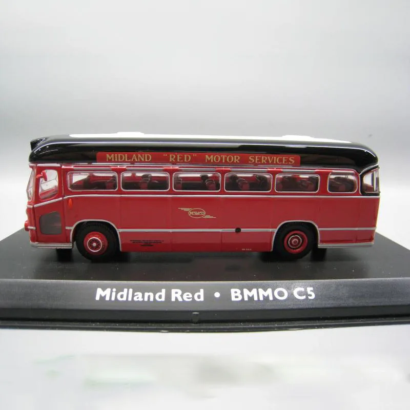Модель автомобиля из сплава под давлением 1/72 MIDLAND красный BMMO CS автобус и