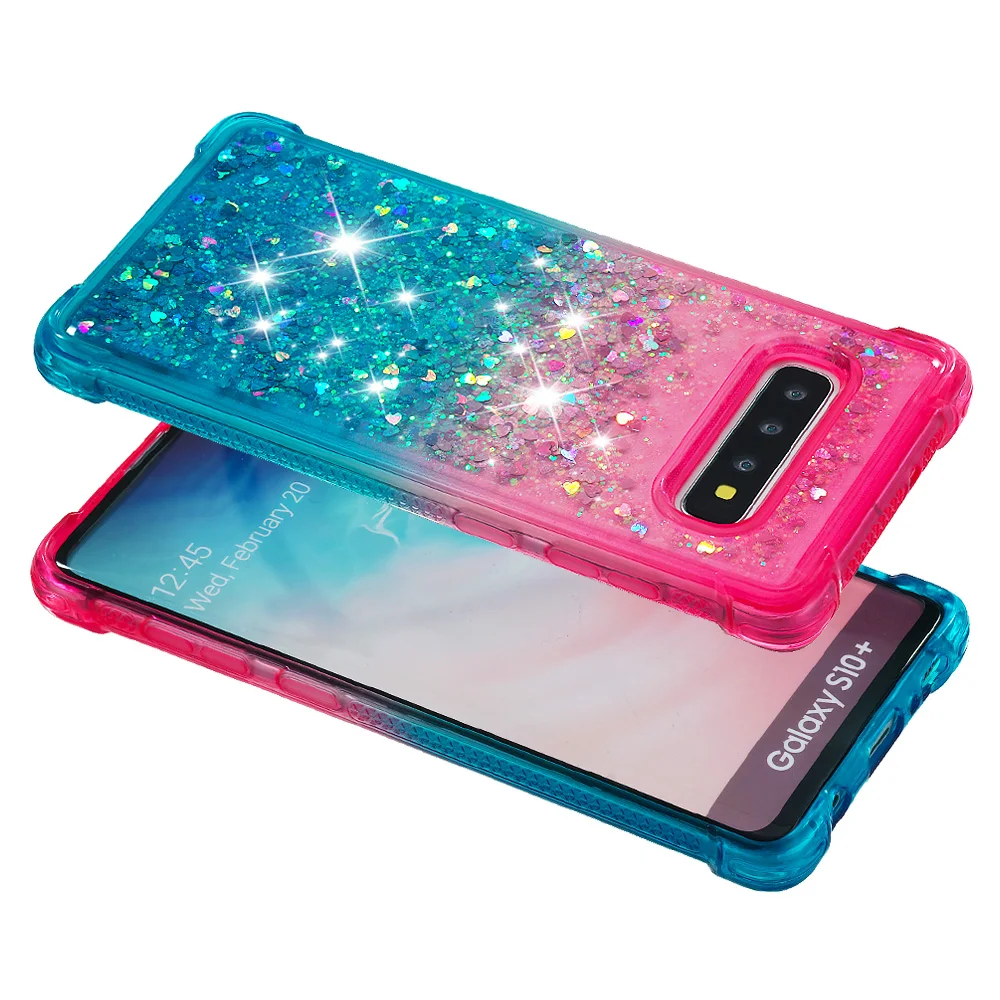 Soft TPU Case for Galaxy S20 Ultra Note 10 Plus S10 Lite A01 A21 A51 A71 A81 A91 A7 A9 2018 Phone Cover Gradient Quicksand Shell | Мобильные