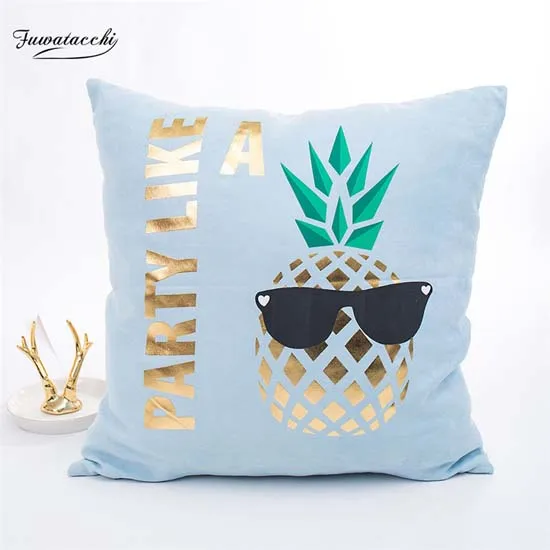 Fuwatacchi милый Единорог искусственная Обложка красочные радужные наволочки для