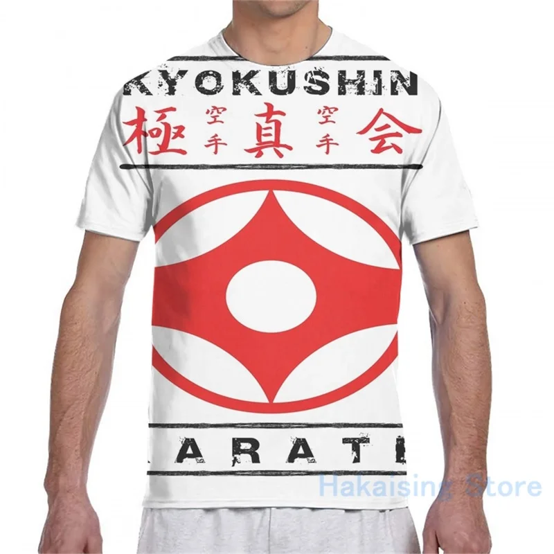 Мужская и Женская Футболка Kyokushin с принтом карате модная футболка коротким