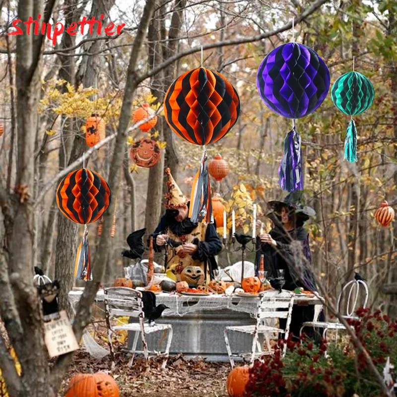 Украшение для Хэллоуина летучая мышь воздушный шар бумажный фонарь черный