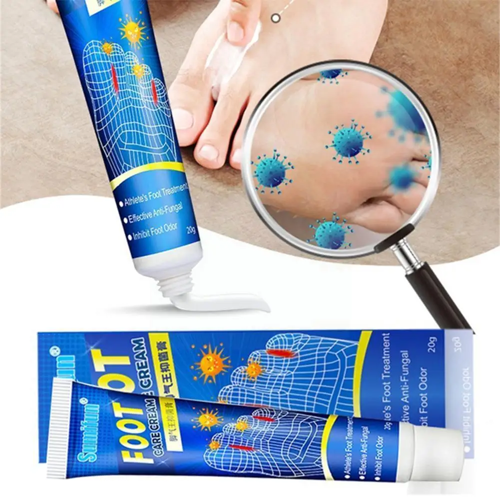 

20g Anti Fungal Infections Foot Cream For Athlete's Peeling Itch Ointment Beriberi Erosion Foot Pain Feet Relief Blisters J5L9