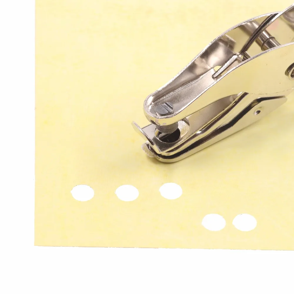 Пробойник с одним отверстием 6 мм простой ручной Дырокол для бумаги 1/4 дюйма