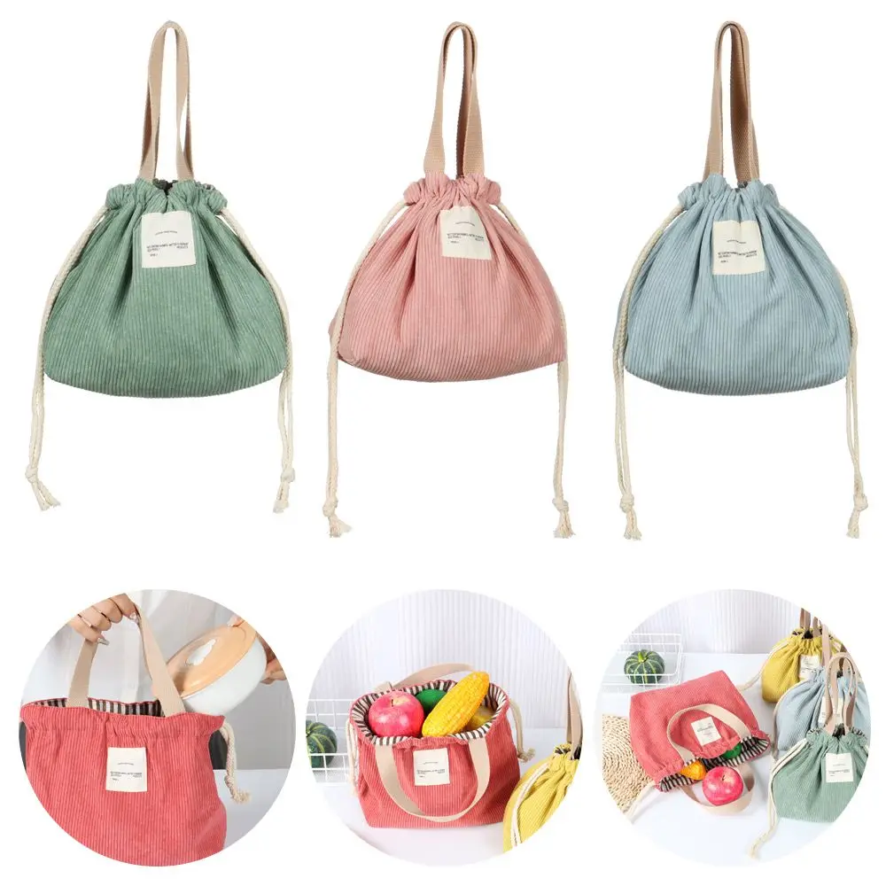 

Storage Bags Insulated Box Portable Thermal Insulated Lunch Bag Lunch Container Drawstring Lunch Bag Canvas Lunch Bag