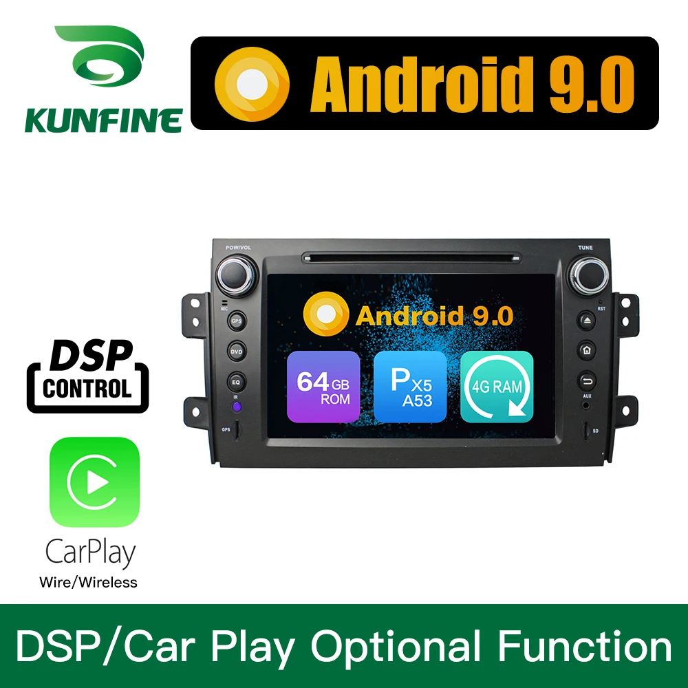 Android 9 0 Восьмиядерный 4 Гб ОЗУ 64 ПЗУ автомобильный DVD gps мультимедийный плеер