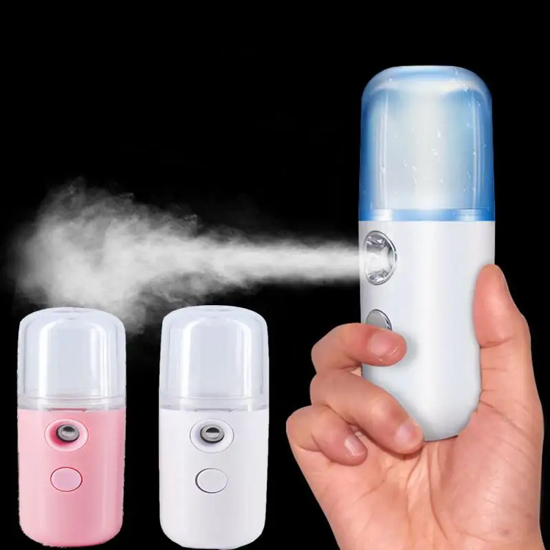 Mini Nano уход за кожей лица Пароварка опрыскиватель USB Объем резервуара для