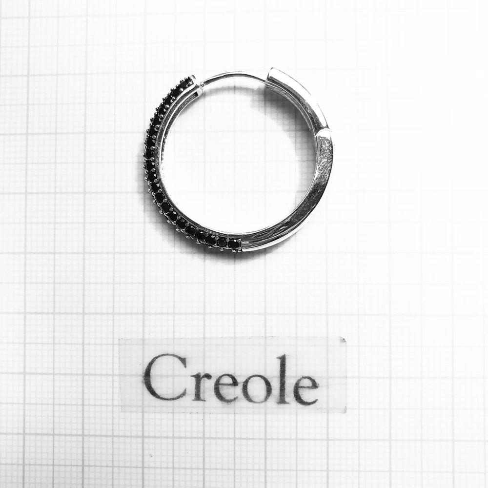 Серьги Обручи на петлях большие круглые серьги с кубическим цирконием 2019 модные