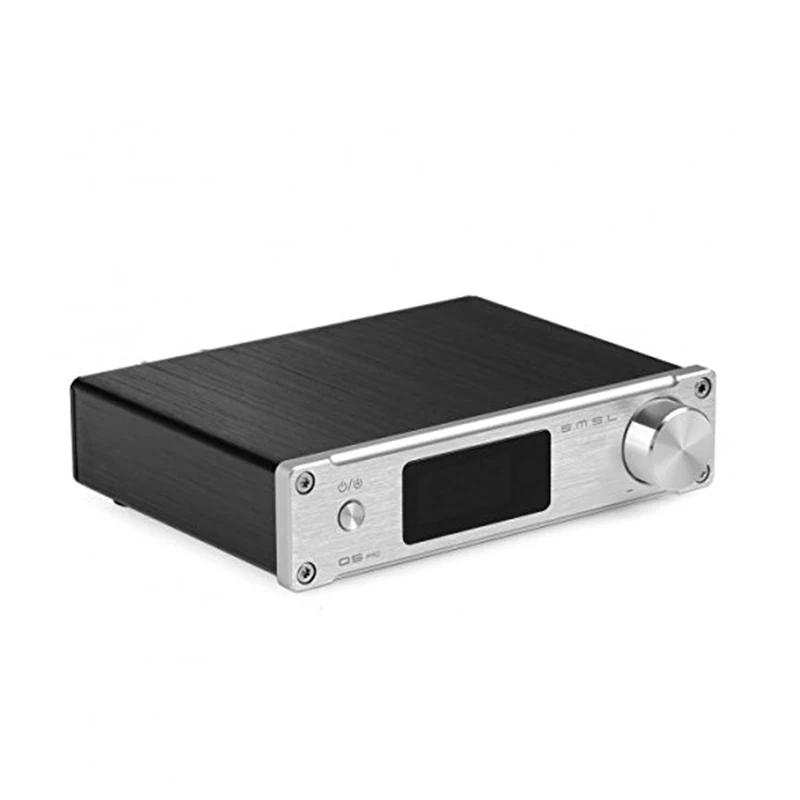 Серебристый SMSL Q5 PRO 45 Вт* 2 192 кГц/24 бит чистый цифровой усилитель мощности с пультом дистанционного управления - Цвет: Серебристый