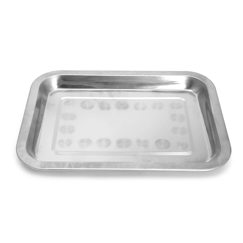 

Stainless Steel Rectangular Plate Barbecue Grilled Fish Tray BBQ Food Container