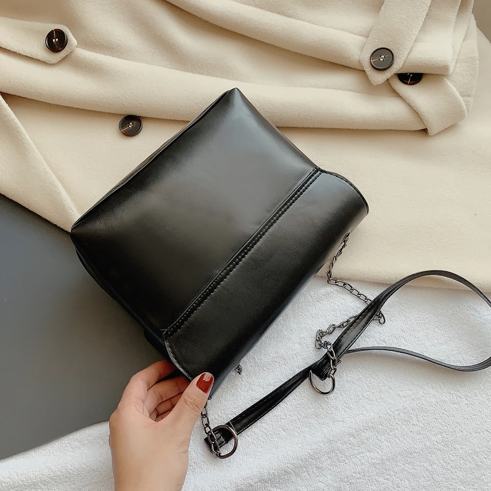 

Vintage Lattice Pattern Shoulder Bags Women PU Leather Solid Messenger Bag Fashion Ladies Crossbody Bags Female Casual Handbag