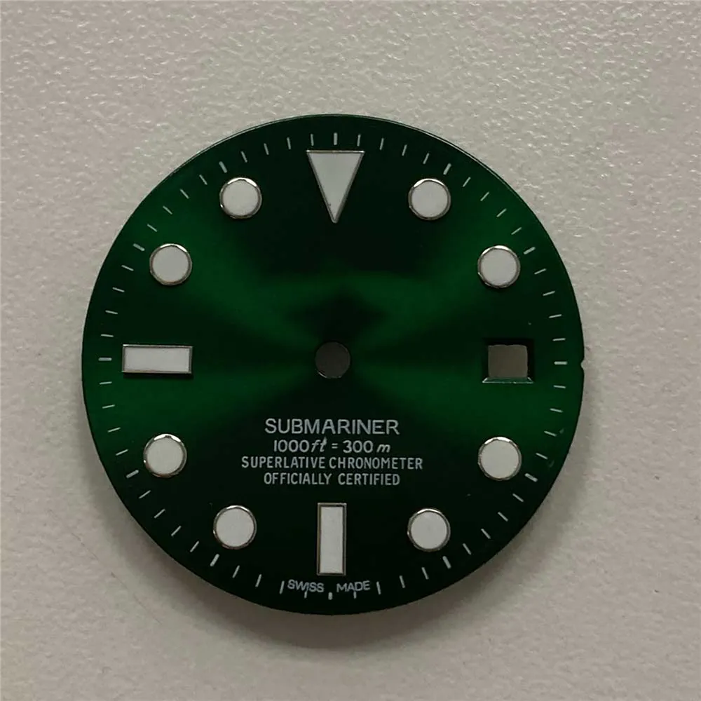 

29mm Watch Dial for 2836 2824 8215 for Mingzhu Series Movement with Green Luminouswith Logo