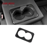 auto interior accessories carbon fiber 2014 2018 for nissan x trail xtrail t32 rogue car water cup holder cover trim sticker