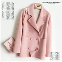 double sided wool coat womens 2021 new high end leisure 100 merino wool coat autumn and winter