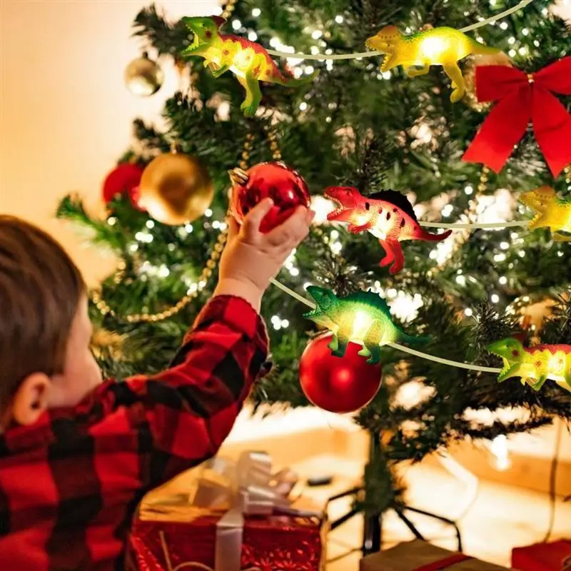 

10 LED Dinosaur Fairy Lights Dinosaur Battery Operated Dinosaur String Light Children's Room Lights Gift Decoration