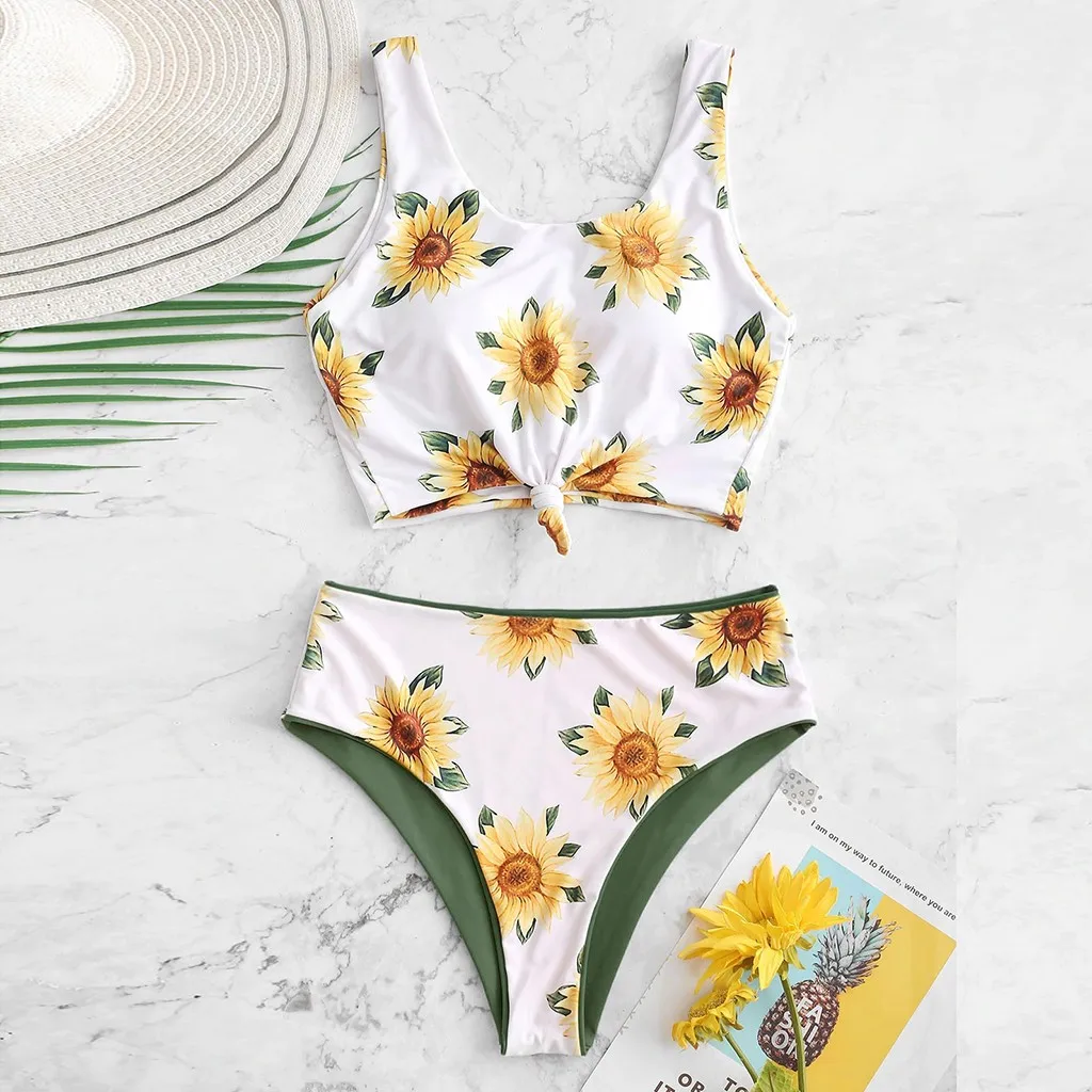 Женское бикини SAGACE купальник с высокой талией монокини пуш-ап 2020 | Женская одежда