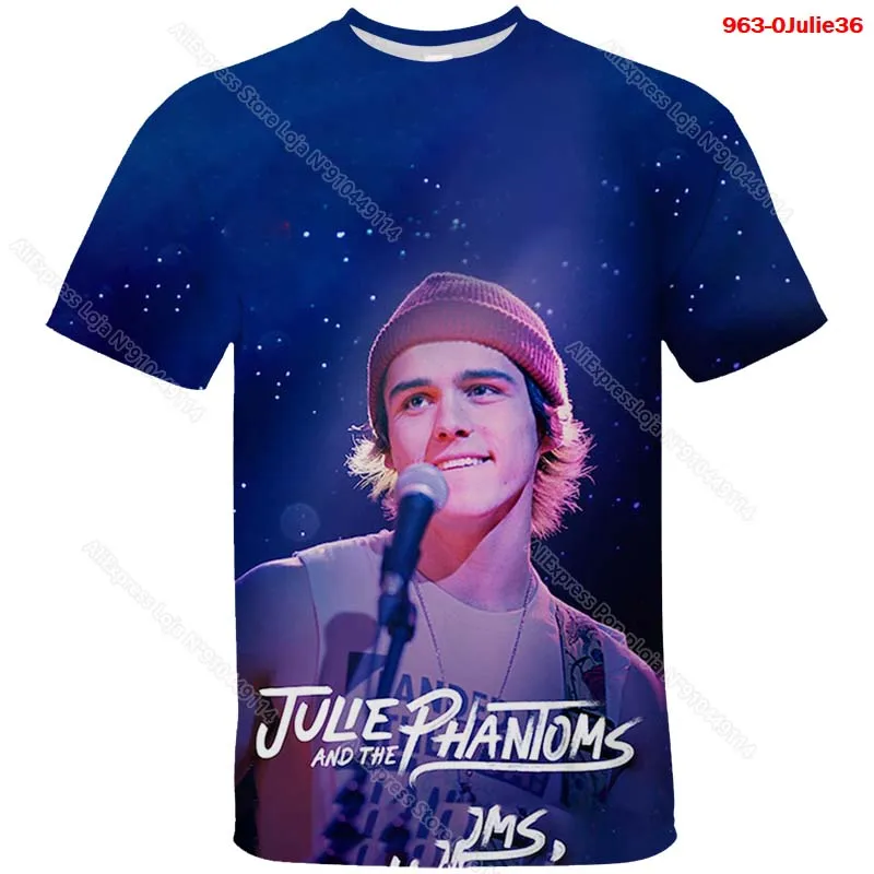 

3D Printing Julie and the Phantoms Kids T Shirt Summer Boys Girls Teens Tee Tops Toddler Streetwear Camiseta Children T-shirts