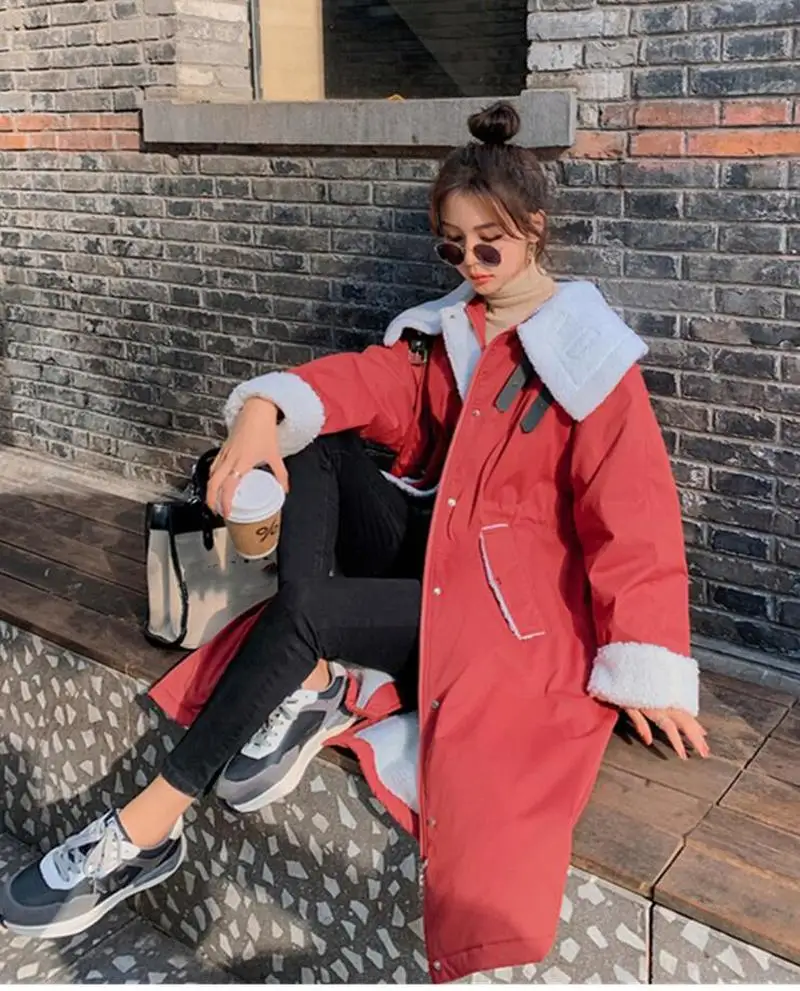 

Новинка 2020, хлопковая Утепленная зимняя куртка, пальто, женская Повседневная парка, зимняя одежда, парка с капюшоном и меховой подкладкой, женские пальто CL782