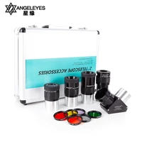 angeleyes 2inch telescope kit 26mm 32mm 40mm eyepiece 2x barlow lens 2 diagonal six color filter astronomical accessory