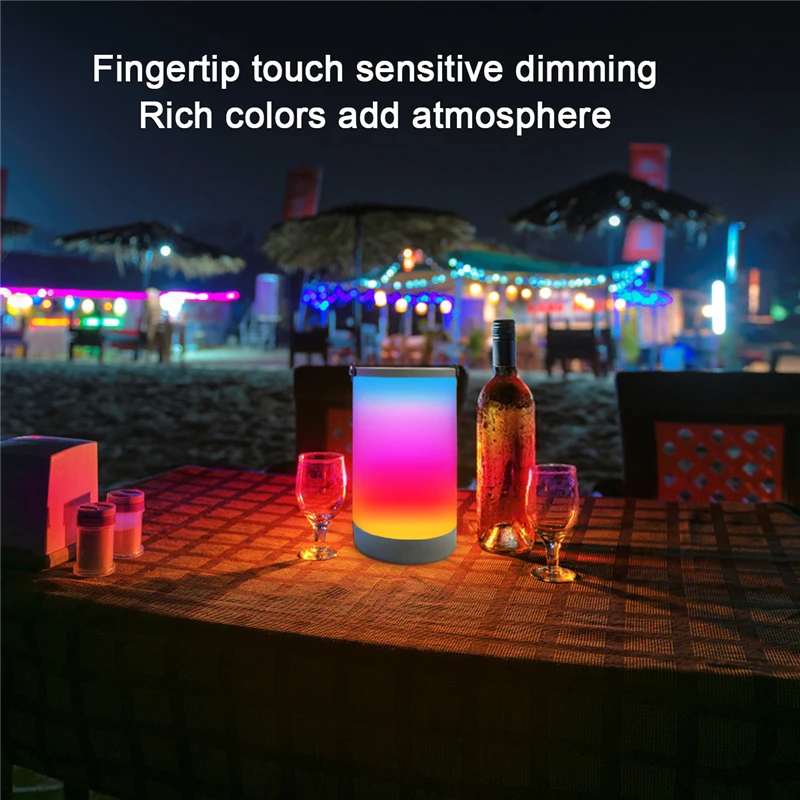 

LED Portable Atmosphere Lamp USB Wireless Rechargable Ambient Lighting Home Interior for Baby Room Bar Camping Smart Night Light
