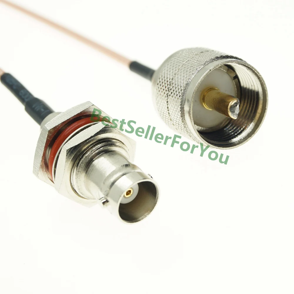 RG316 BNC мама SM перегородка к UHF папа PL259 разъем коаксиальный Радиочастотный