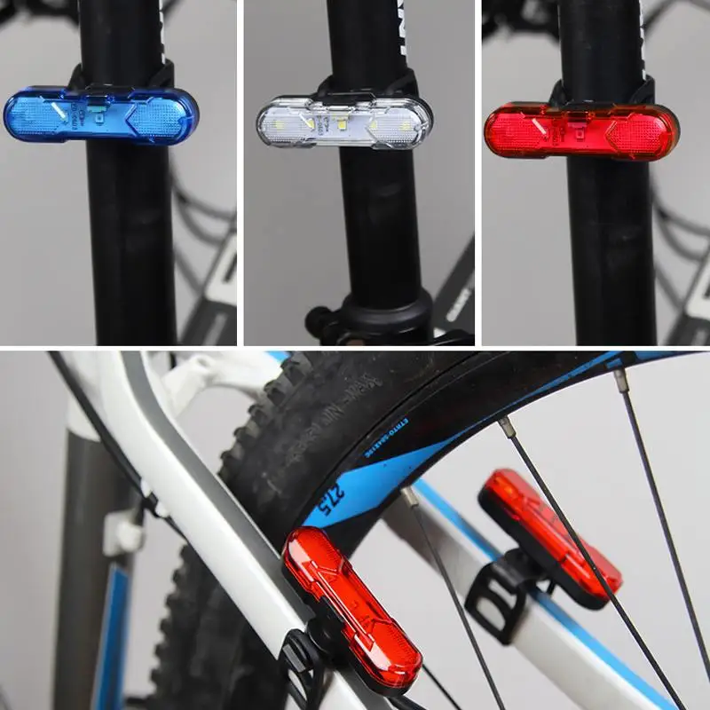 

XANES 4Modes COB 30Lumen USB Rechargeable Bicycle Tail Light Multicolor Bike Warning Light Safe Riding Accessories Lamp Lantern