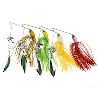 4pcs spinner jig sea fishing lures set of spinner wobblers for pike and perch sea spinning fishing lures vinyls