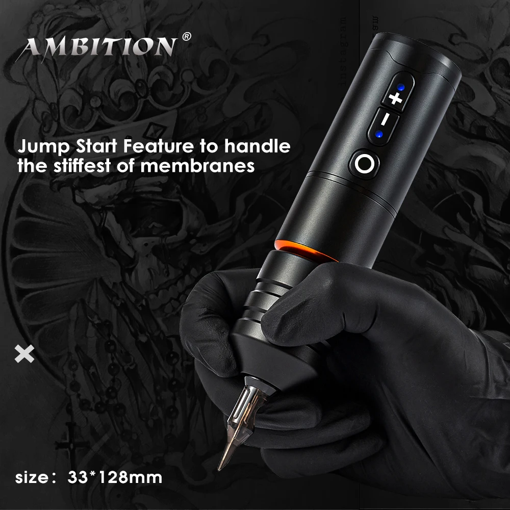 Ambition Ninja Pro беспроводная тату ручка мощный Бессердечный двигатель постоянного