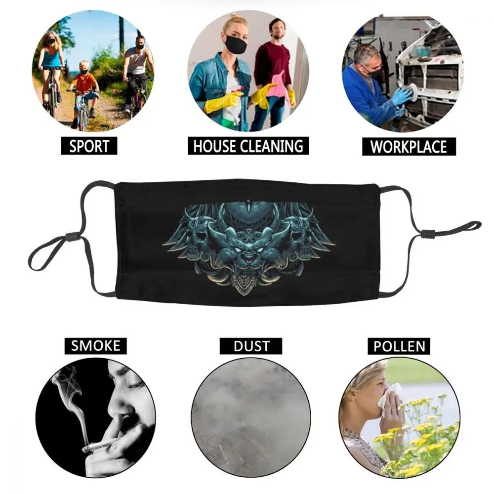 

Viking Valhalla Fenrir The Nordic Monster Odin Reusable Face Mask Anti Haze Dustproof Mask Protection Respirator Mouth Muffle