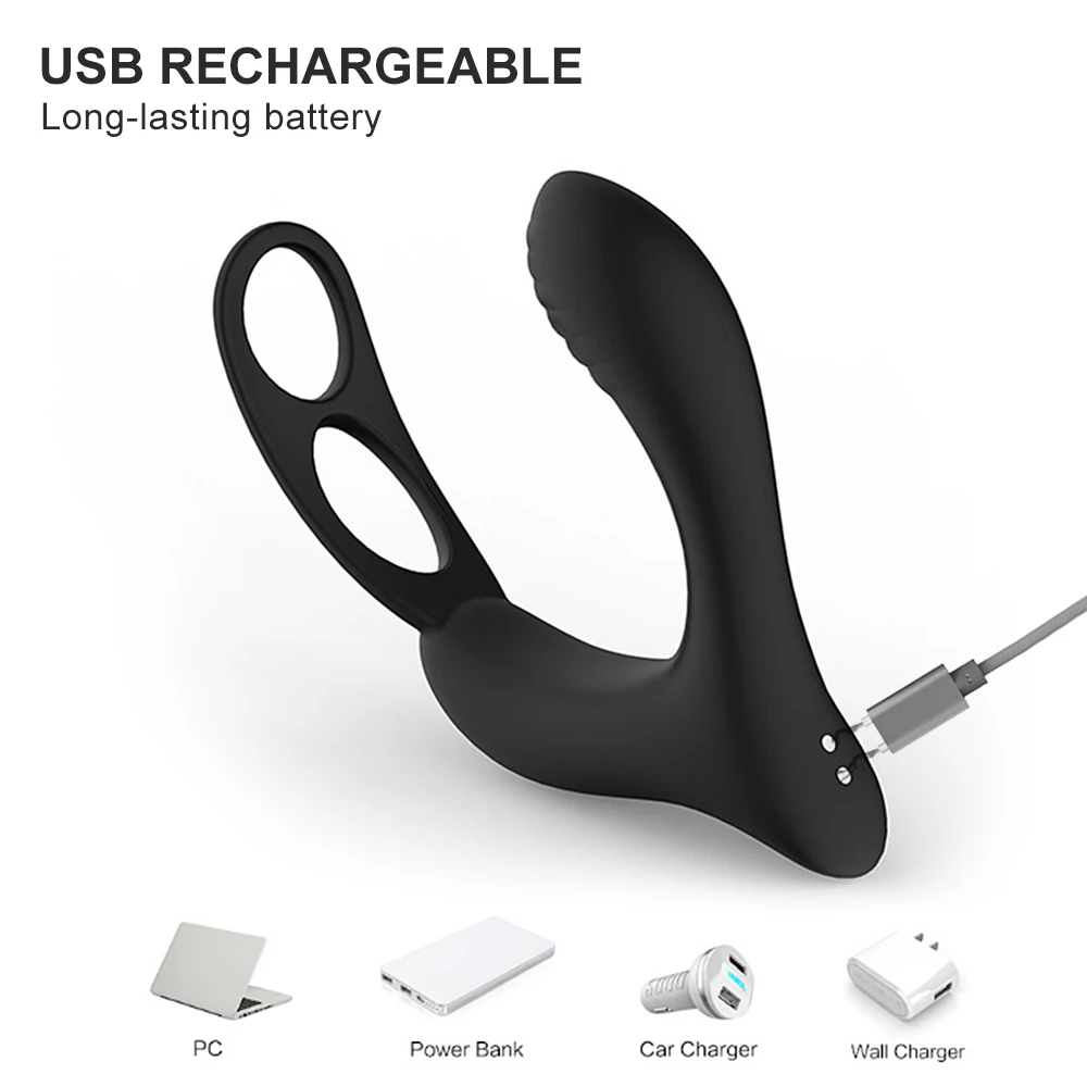 Анальная пробка мужской массажер простаты вибратор секс игрушки для мужчин