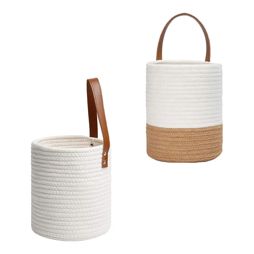 

2pcs Hanging Basket Holder Cotton Flower Plant Pot Vintage Flowerpot Holder