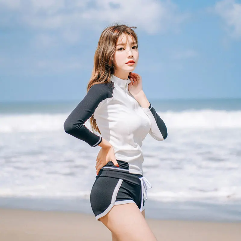 Мужские трусы плавки UPF 50 + с длинным рукавом защитой от ультрафиолета и