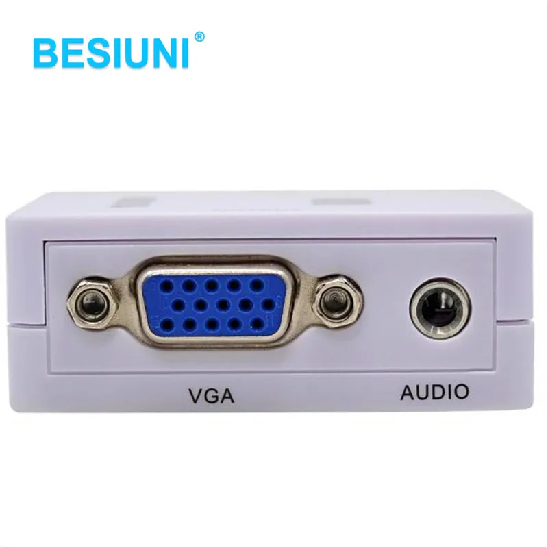 1080P HDMI совместимый преобразователь VGA с аудиоразъемом для ПК ноутбука ТВ