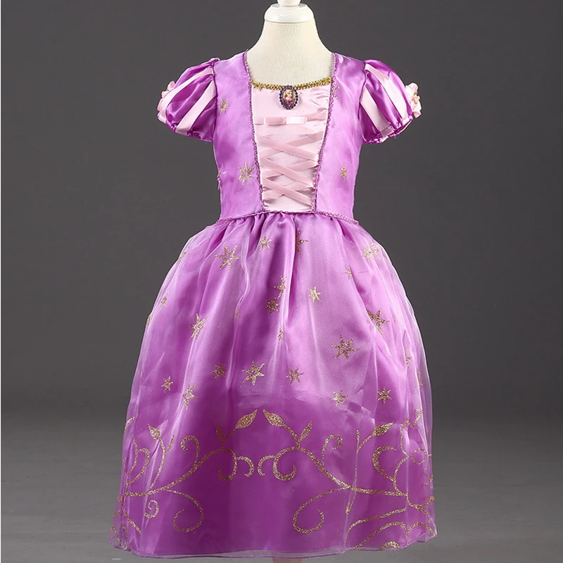 Детские летние костюмы для косплея платья принцесс на Хэллоуин Рождество
