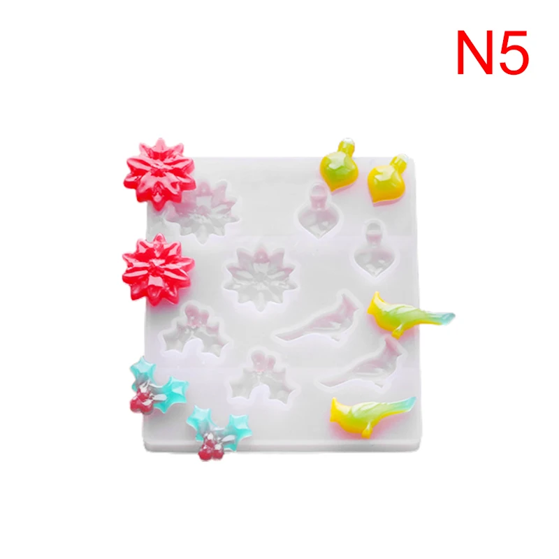 

Christmas Snowflake Silicone Mold Bracelet Earrings Necklace Mold For DIY Pendant Jewelry Making Finding Molds
