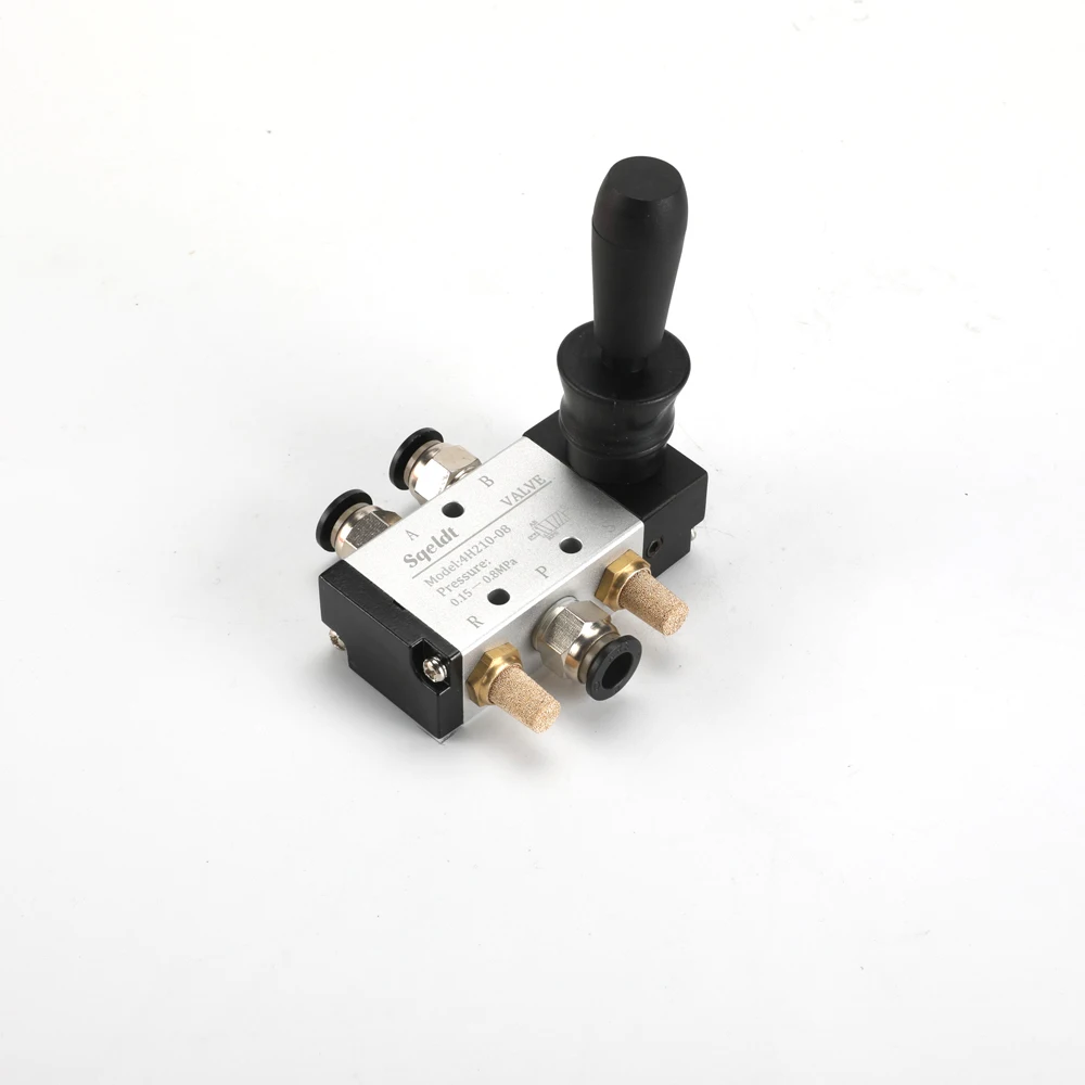 Пневматический ручной клапан 4H210 08 двухпозиционный пятипозиционный цилиндр