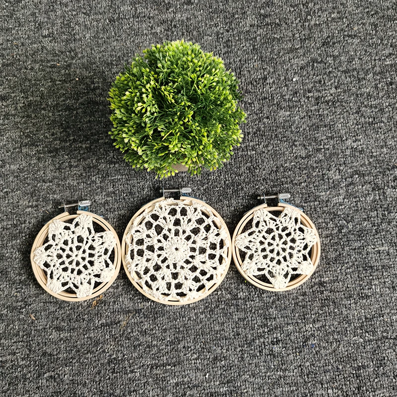 

Dream Catcher Bohemia Handmade Circular Tapestry Wedding Photography Home Decoration Lace Weaving Wall Decoration