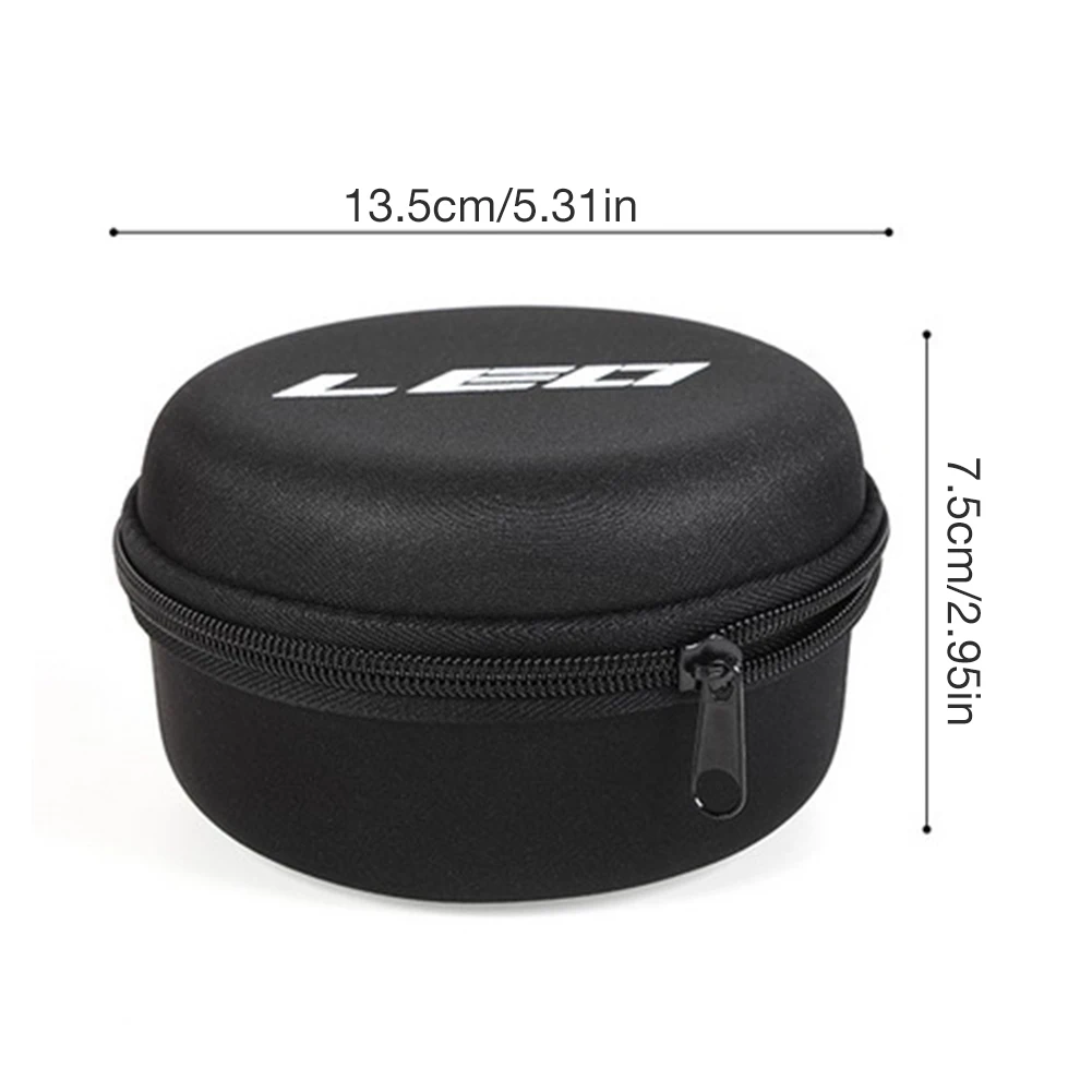 

12CM Fishing Reel Case Round Hard Case Pouch Bag Fly Fishing Wheel Package Raft Wheel Package Fishing Gear Fishing Supplies