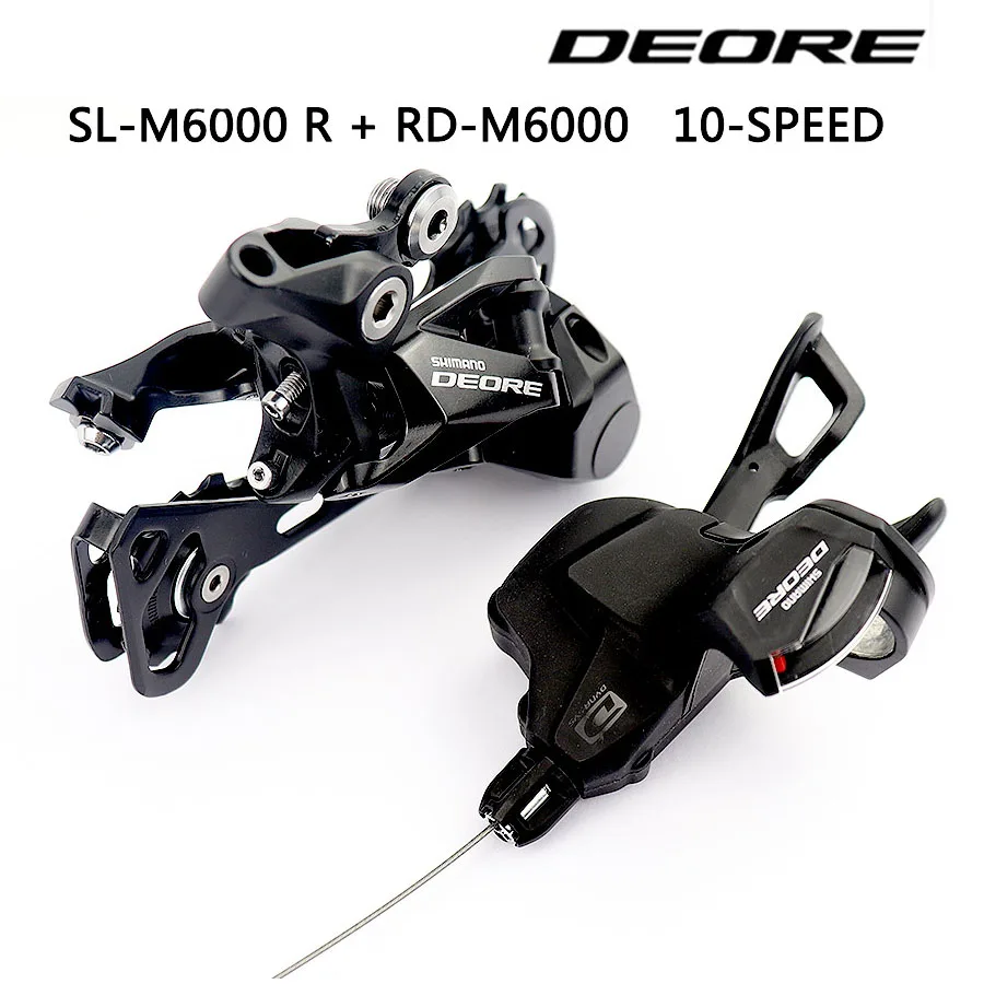 Shimano DEORE M6000 указано SL M6000 рычаг переключения передач+ RD M6000 задний переключатель передач MTB DEORE 10-скорость SL+ RD M6000 указано