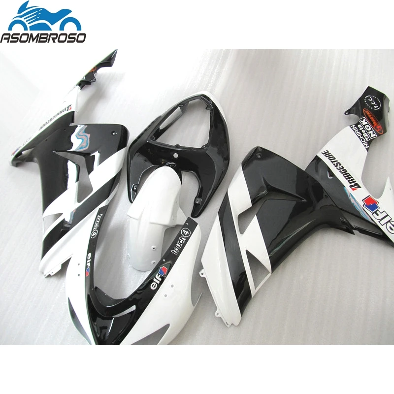 

Sports Street Motorcycle Bodyworks for Kawasaki Ninja ZX10R fairing kit 2006-2007 silver black fairing set zx10r 06 07 GH63